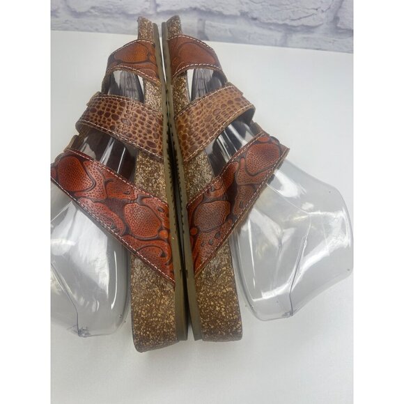L'artiste Spring Step Leather Aghna BRM Size 41 / 10US Ladies Art deco - Picture 5 of 14